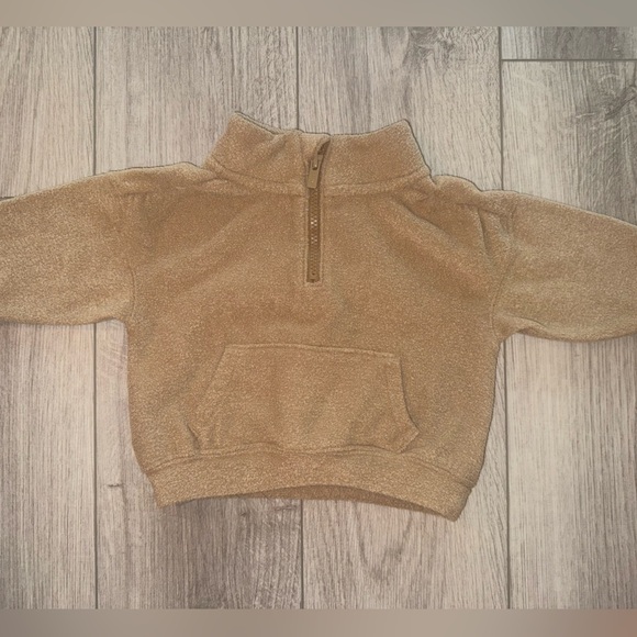 Old Navy Camel tan Quarter-Zip Pullover - Picture 1 of 4